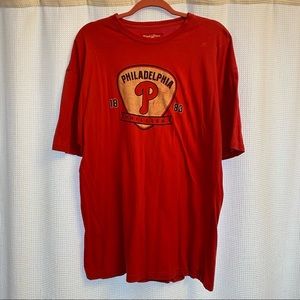 Wright and Ditson Men’s Philadelphia Phillies Red T-shirt Size: XXL